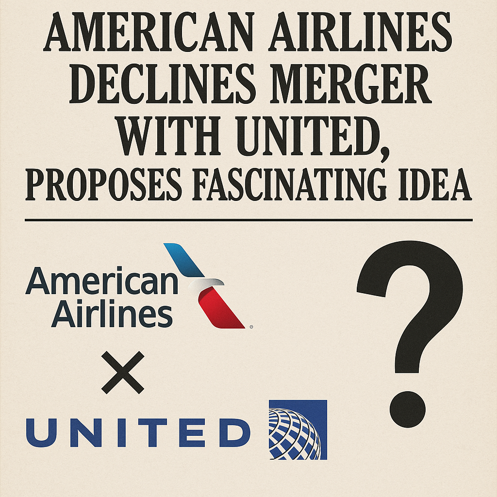 American Airlines Declines Merger With United, Proposes Fascinating Idea