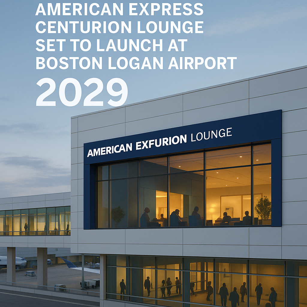 American Express Centurion Lounge Set to Launch at Boston Logan Airport in 2029
