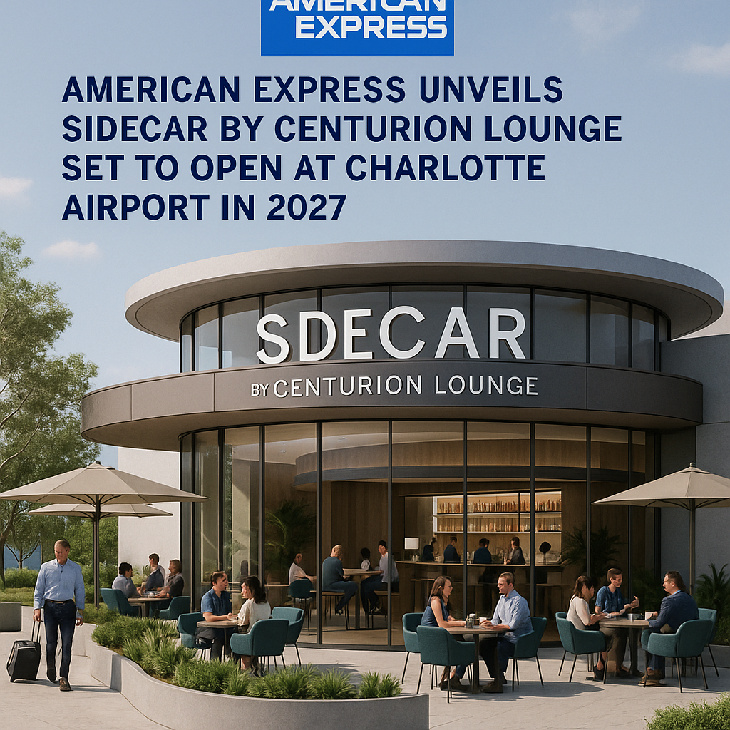 American Express Unveils Sidecar by Centurion Lounge Set to Open at Charlotte Airport in 2027