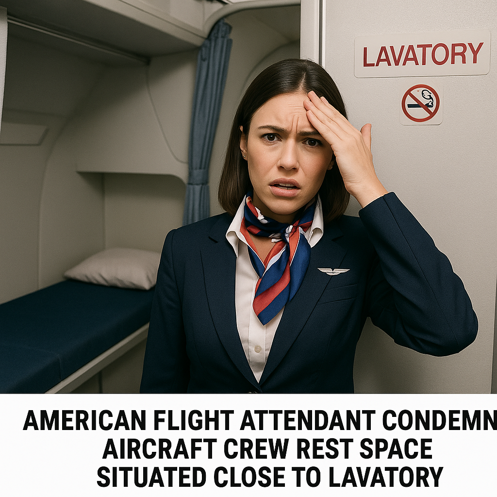 American Flight Attendant Condemns Aircraft Crew Rest Space Situated Close to Lavatory