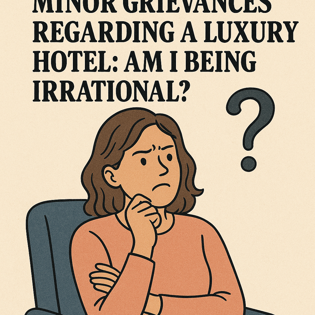 Assessing My Minor Grievances Regarding a Luxury Hotel: Am I Being Irrational?