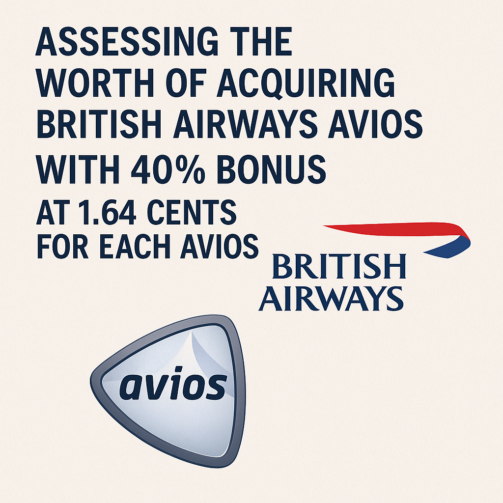 Assessing the Worth of Acquiring British Airways Club Avios with a 40% Bonus at 1.64 Cents for Each Avios