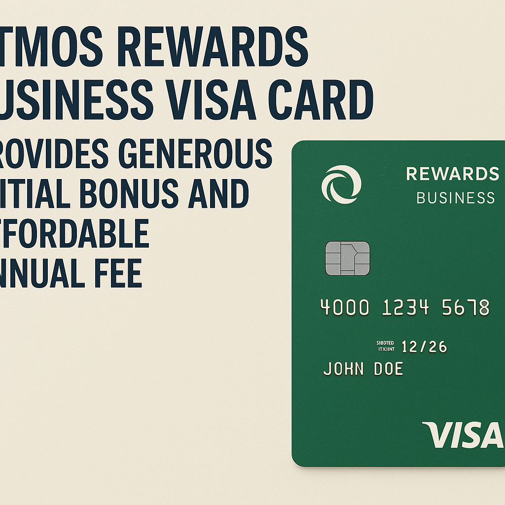 Atmos Rewards Business Visa Card Provides Generous Initial Bonus and Affordable Annual Fee
