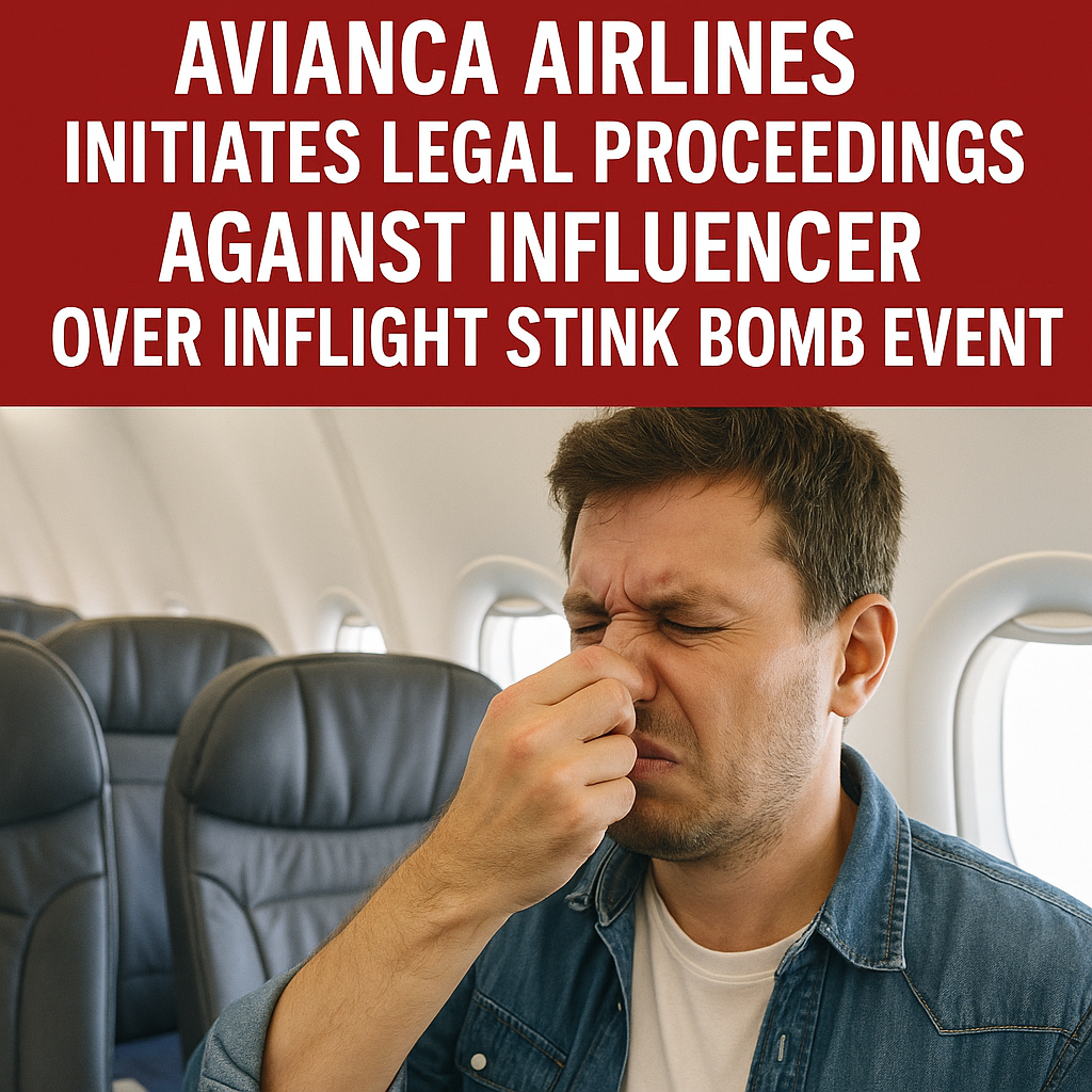 Avianca Airlines Initiates Legal Proceedings Against Influencer Over Inflight Stink Bomb Event