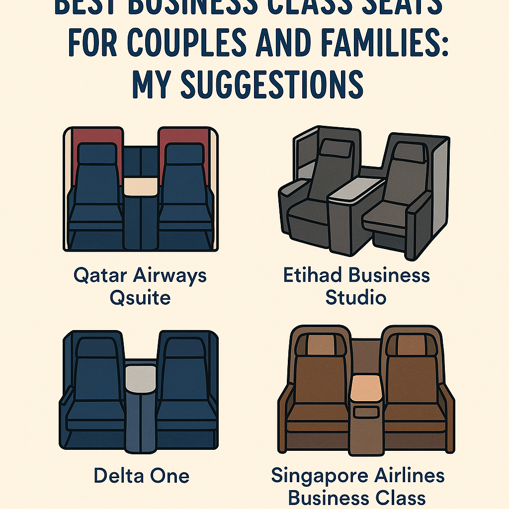 Best Business Class Seats for Couples and Families: My Suggestions