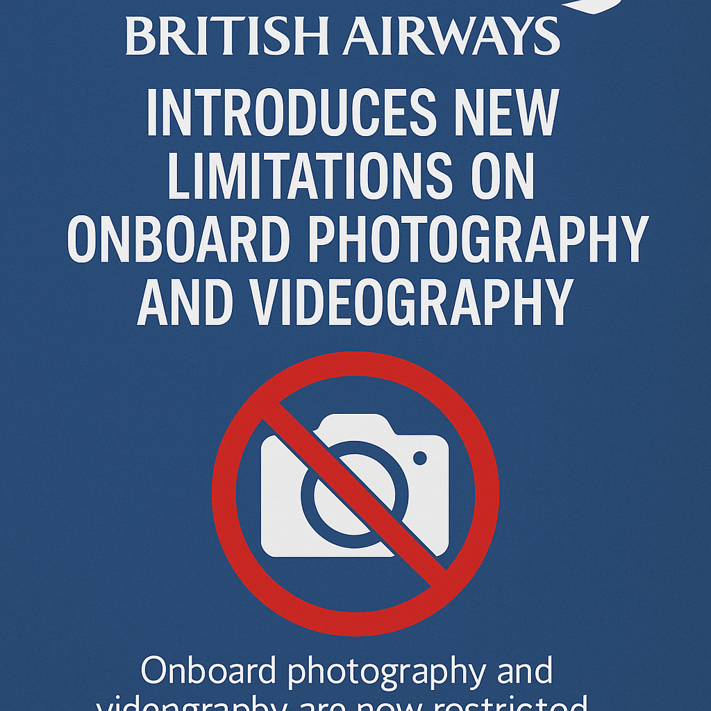 British Airways Introduces New Limitations on Onboard Photography and Videography