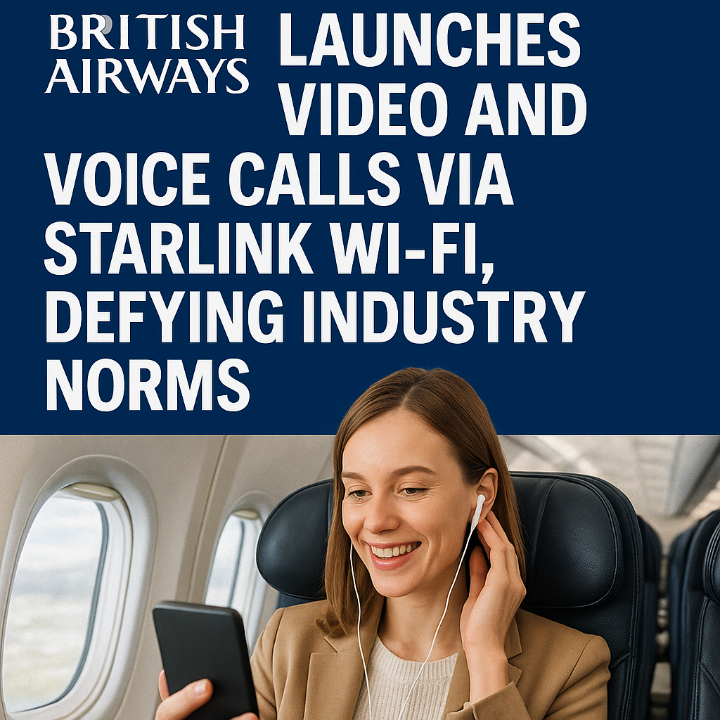 British Airways Launches Video and Voice Calls via Starlink Wi-Fi, Defying Industry Norms