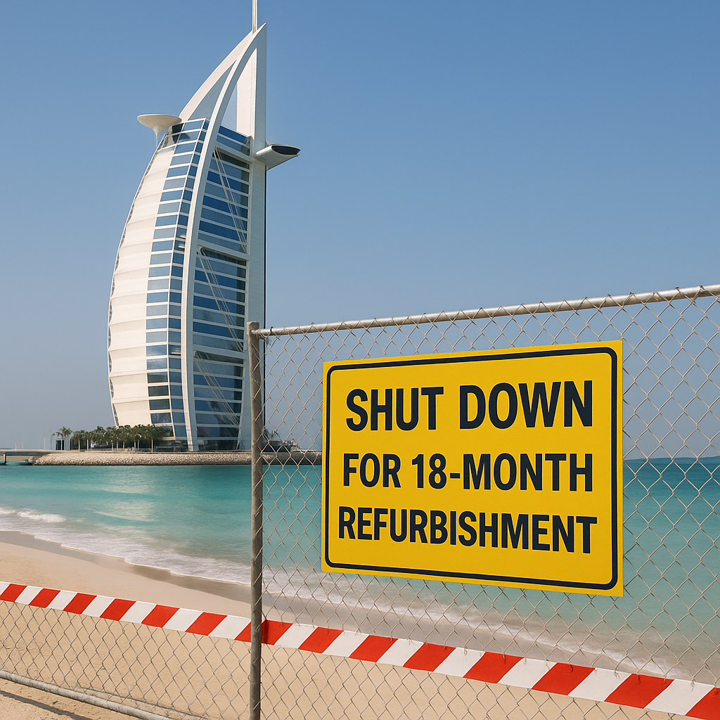 Burj Al Arab in Dubai Shuts Down for 18-Month Refurbishment