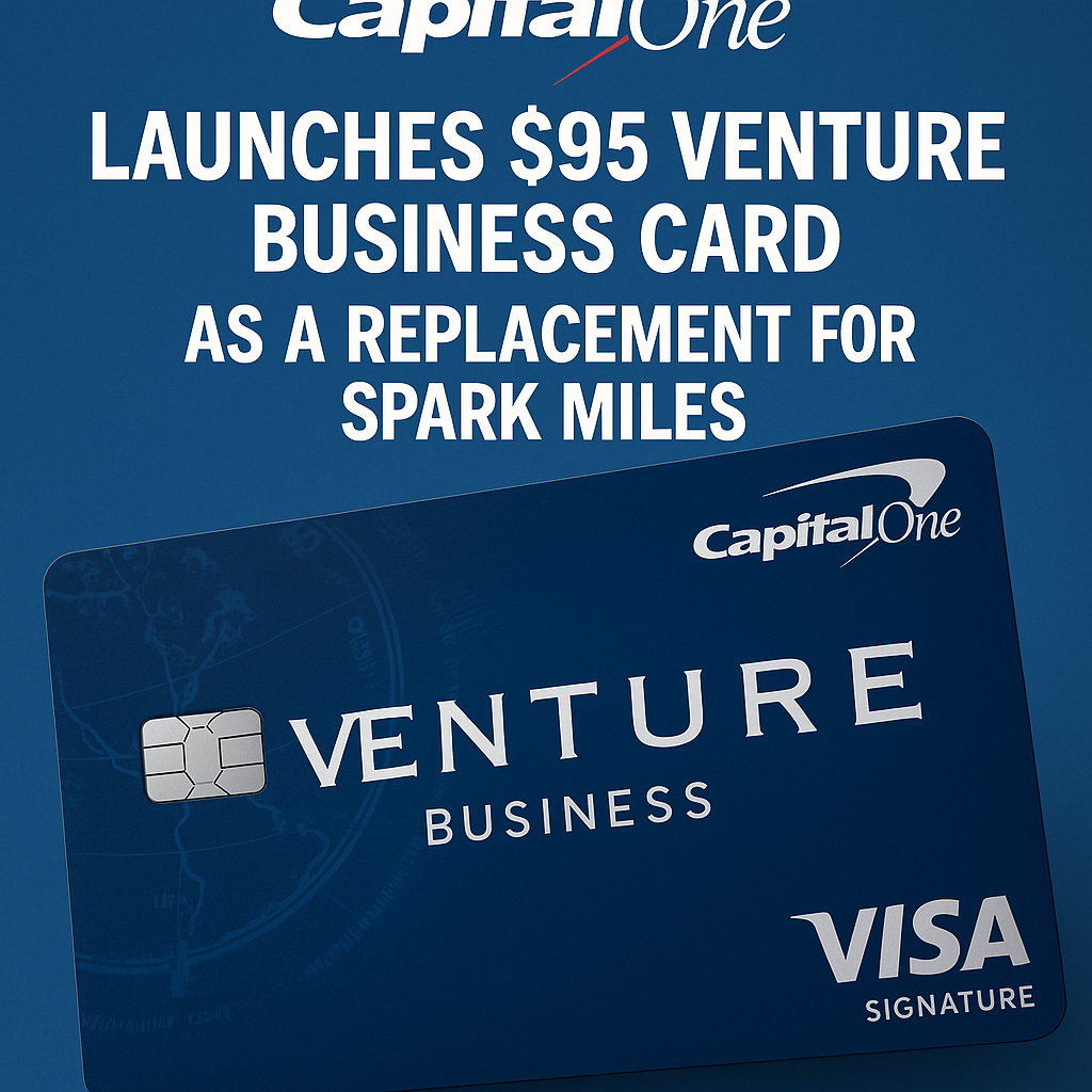 Capital One Launches $95 Venture Business Card as a Replacement for Spark Miles