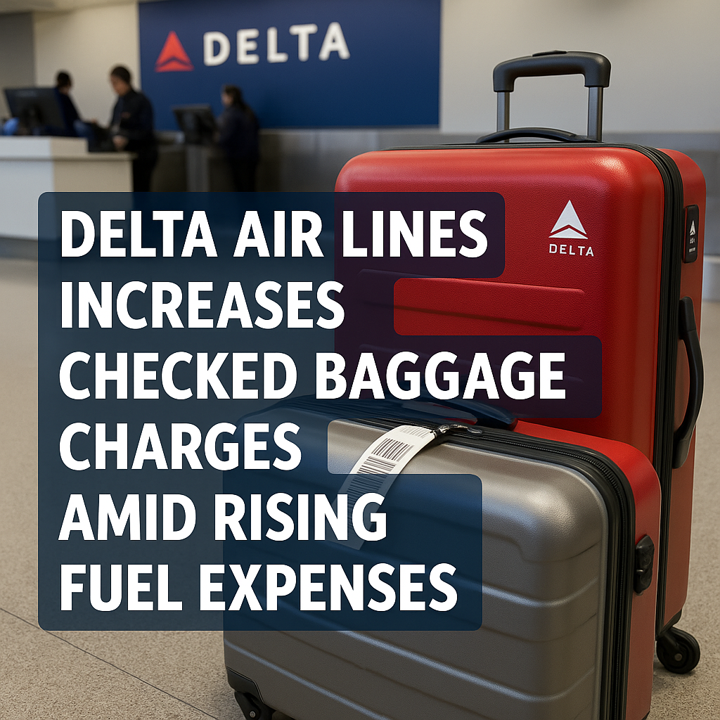 Delta Airlines Increases Checked Baggage Charges Amid Rising Fuel Expenses