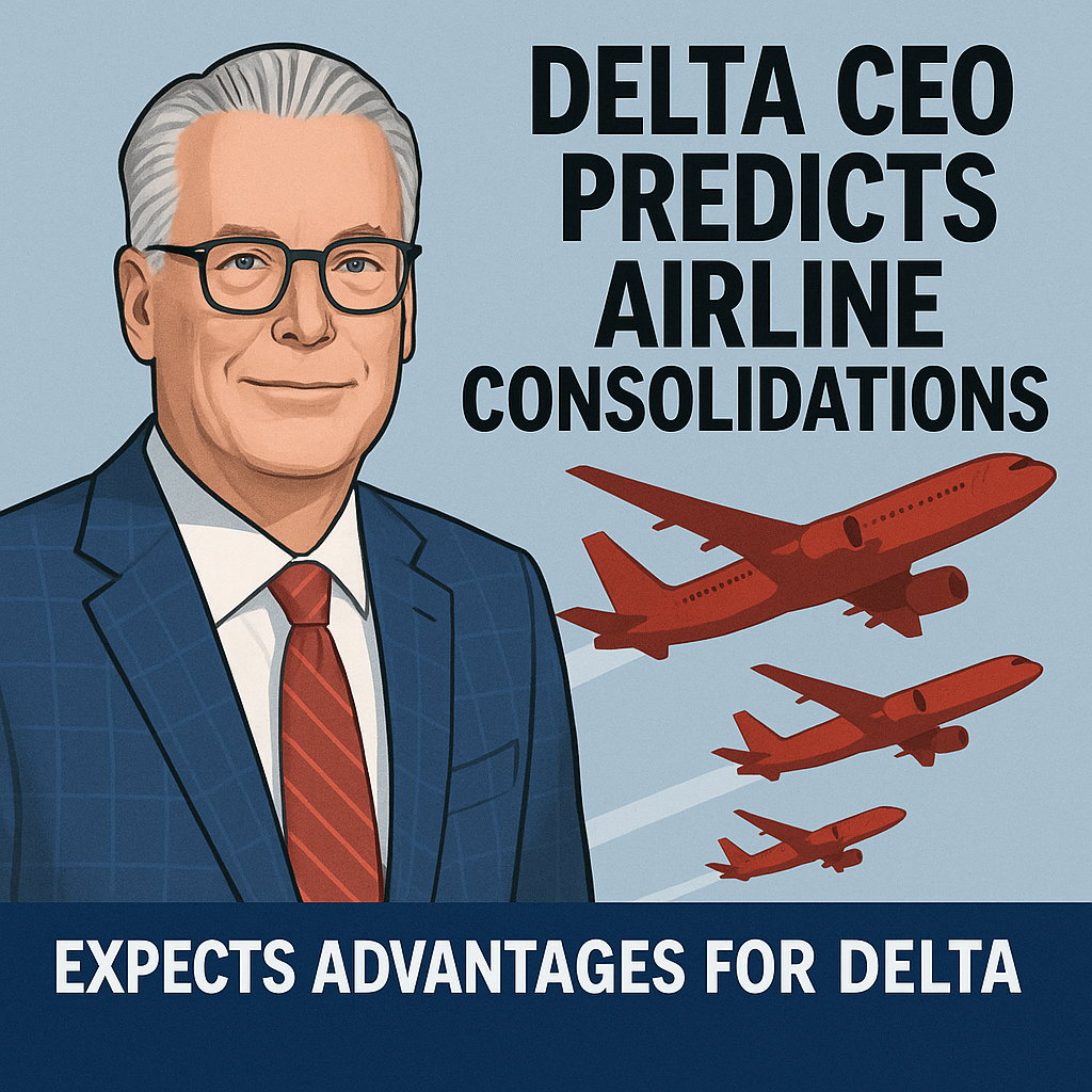 Delta’s CEO Predicts Airline Consolidations, Expects Advantages for Delta