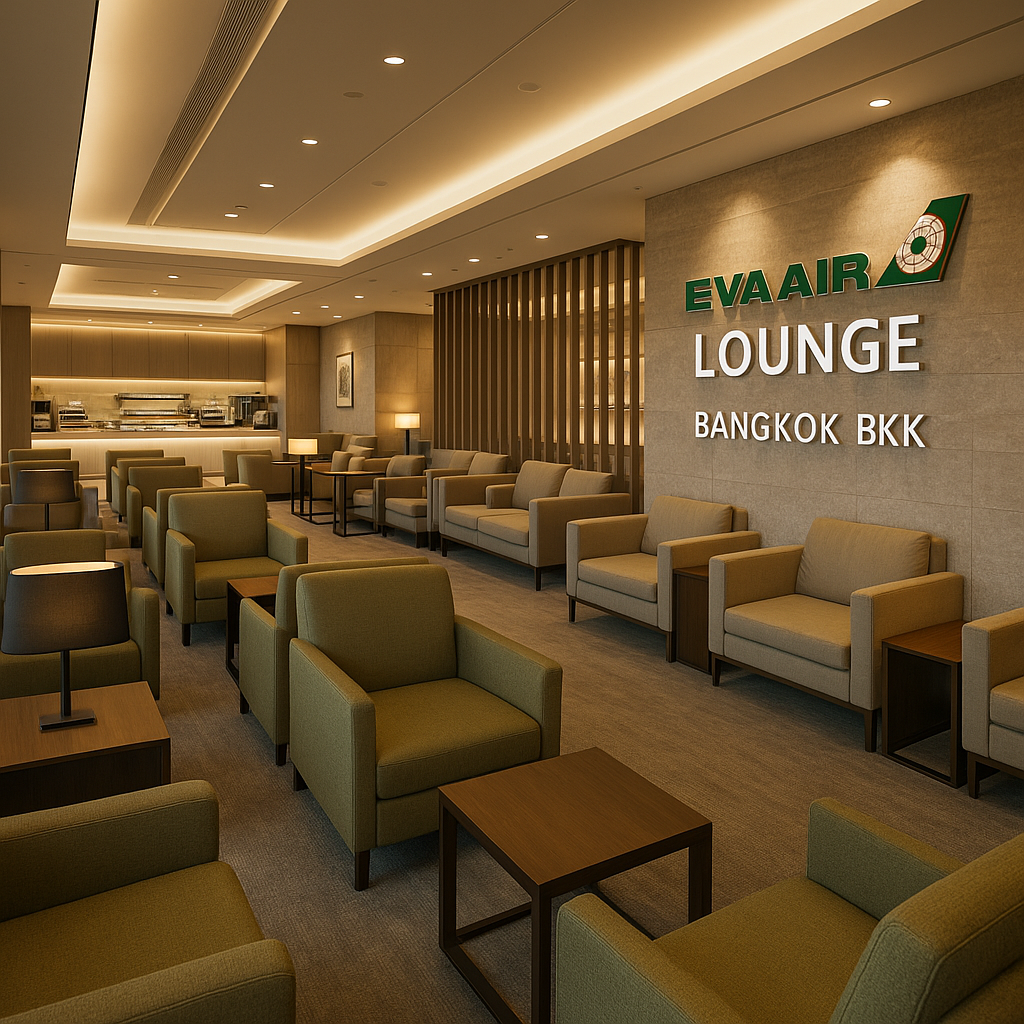 EVA Air Lounge Experience at Bangkok Airport (BKK)