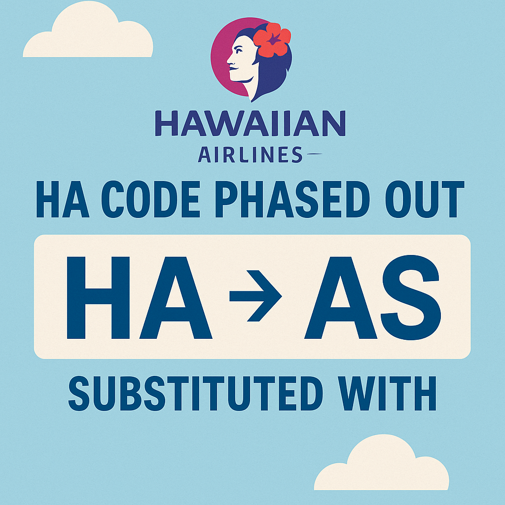 Hawaiian Airlines’ “HA” Code Phased Out and Substituted with “AS”