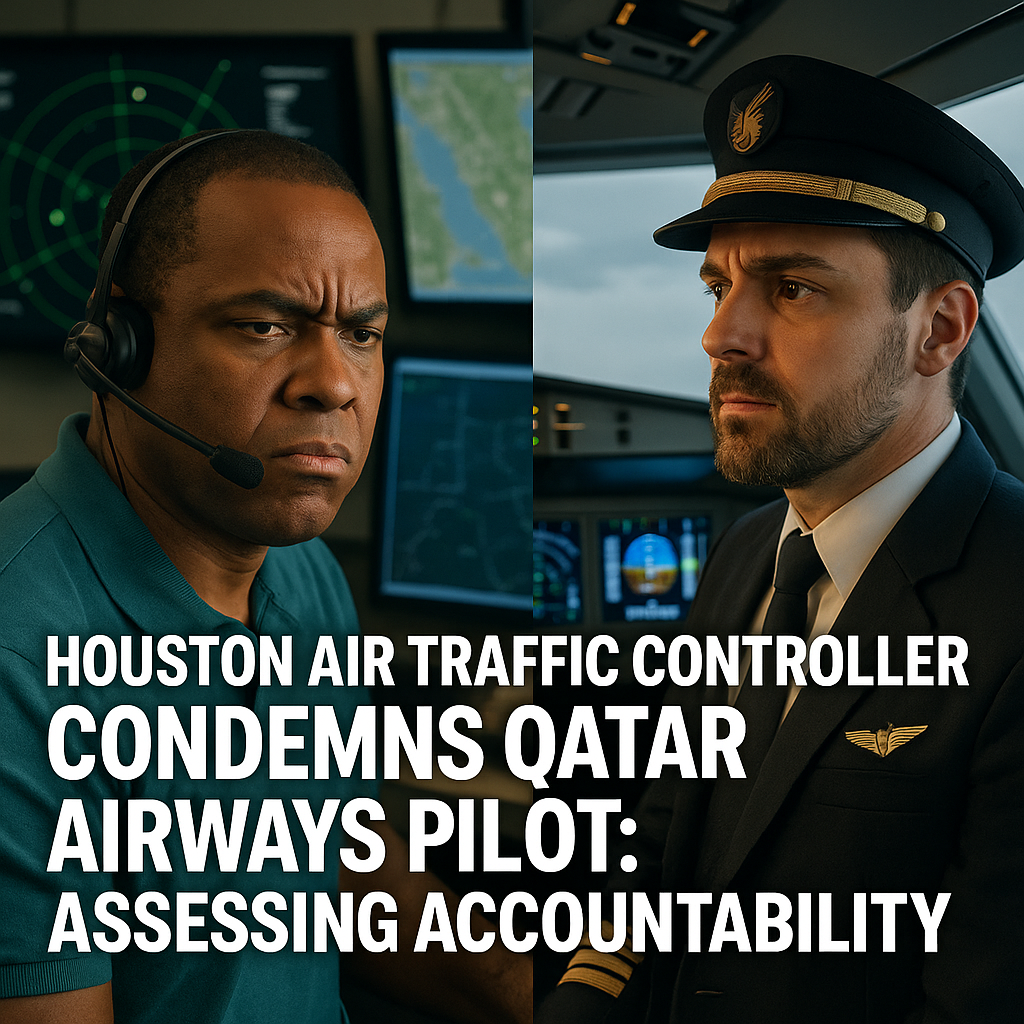 Houston Air Traffic Controller Condemns Qatar Airways Pilot: Assessing Accountability