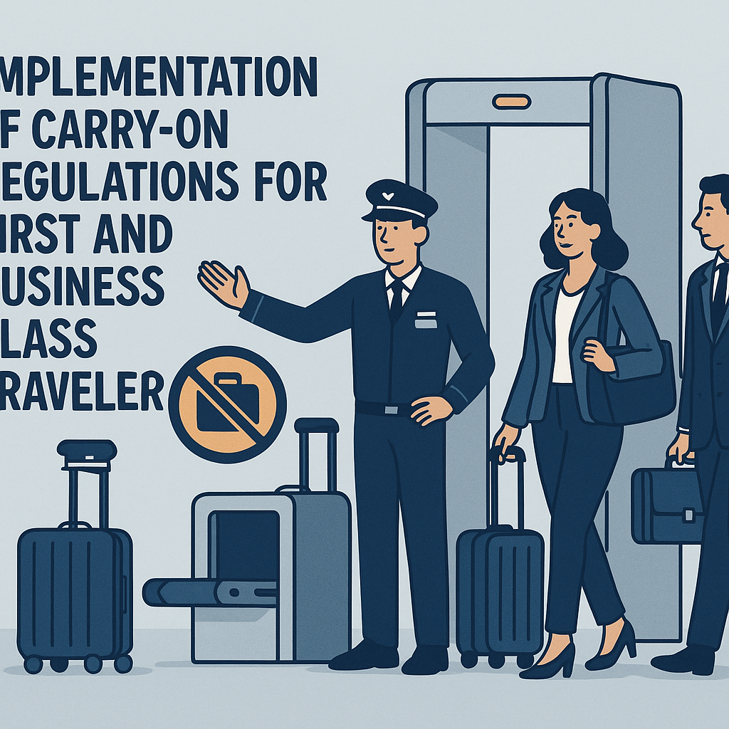 Implementation of Carry-On Regulations for First and Business Class Travelers