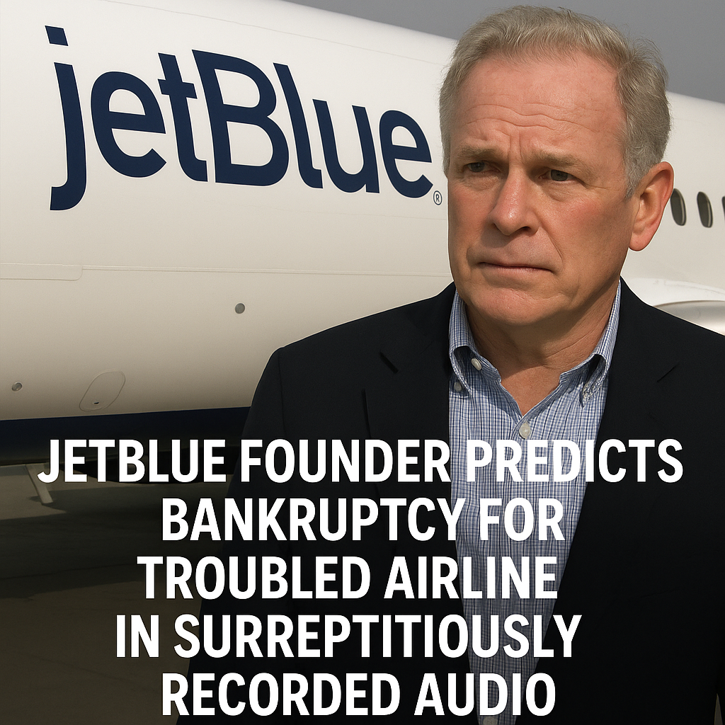 JetBlue Founder Predicts Bankruptcy for Troubled Airline in Surreptitiously Recorded Audio