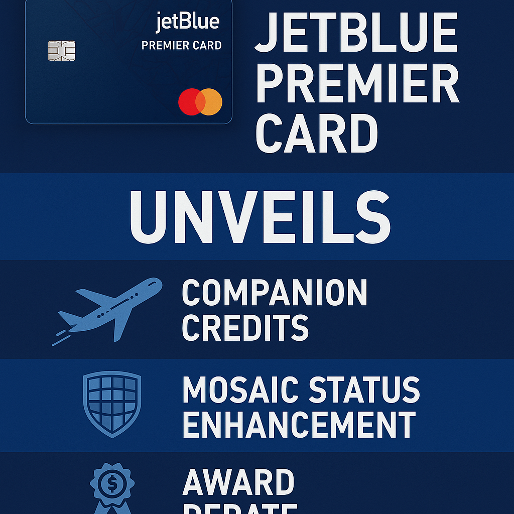 JetBlue Premier Card Unveils Companion Credits, Mosaic Status Enhancement, and Award Rebate Perks