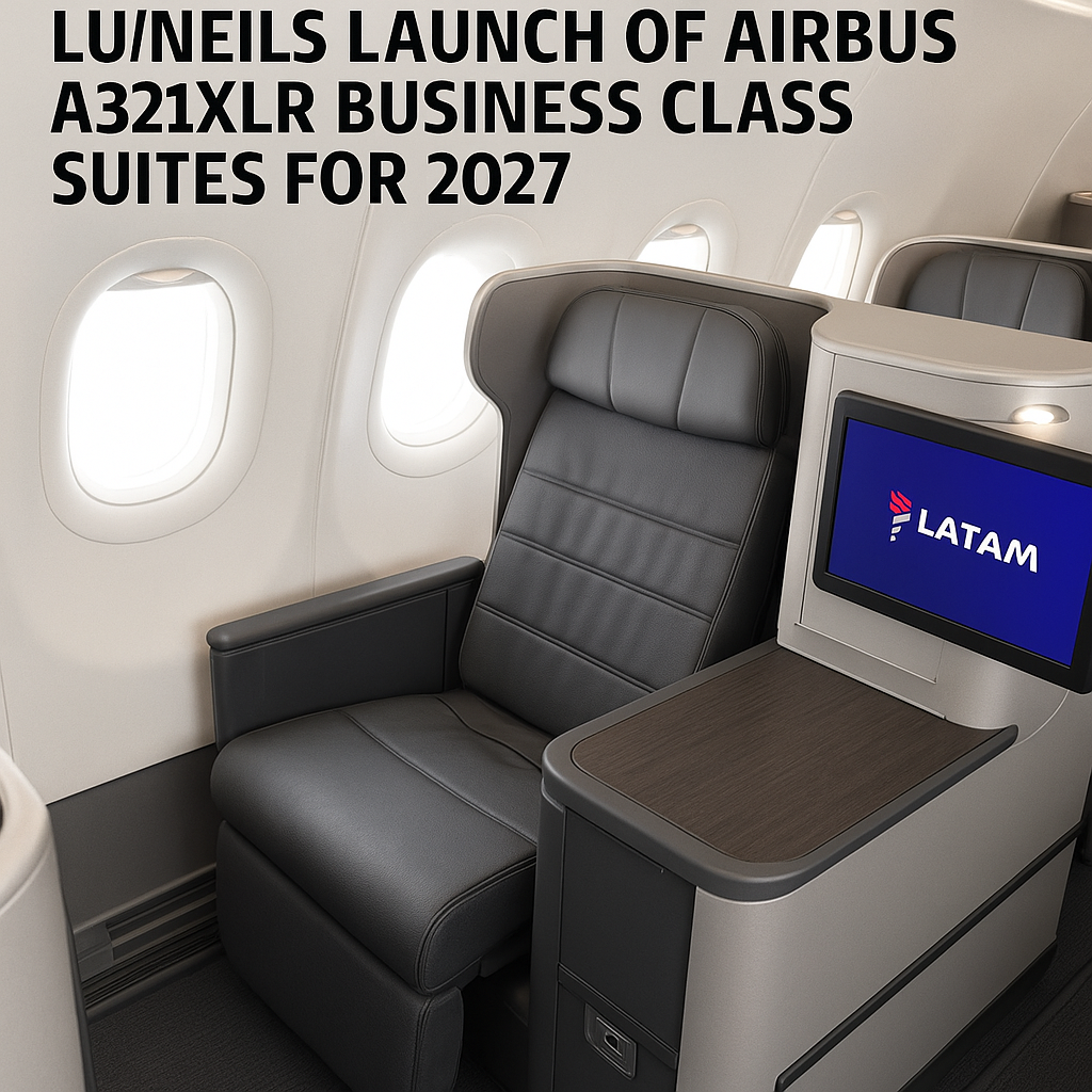 LATAM Unveils Launch of Airbus A321XLR Business Class Suites for 2027