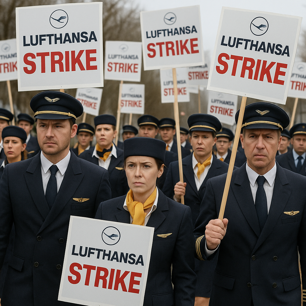 Lufthansa Flight Attendants and Pilots Execute Successive Strikes