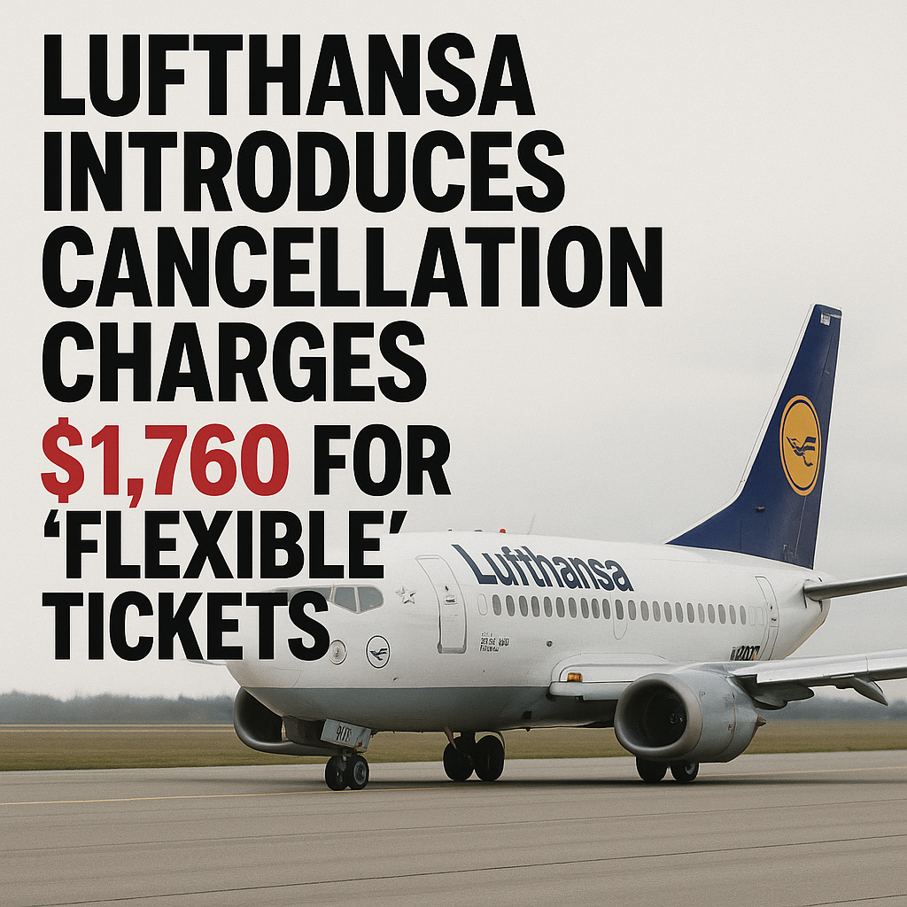Lufthansa Introduces Cancellation Charges Reaching $1,760 for “Flexible” Tickets