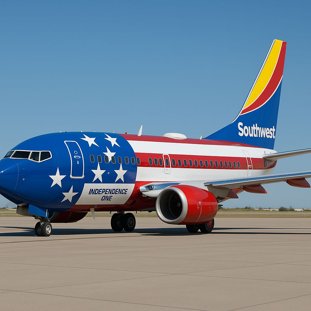 Southwest Airlines Unveils Patriotically-Themed Boeing 737 Dubbed “Independence One”