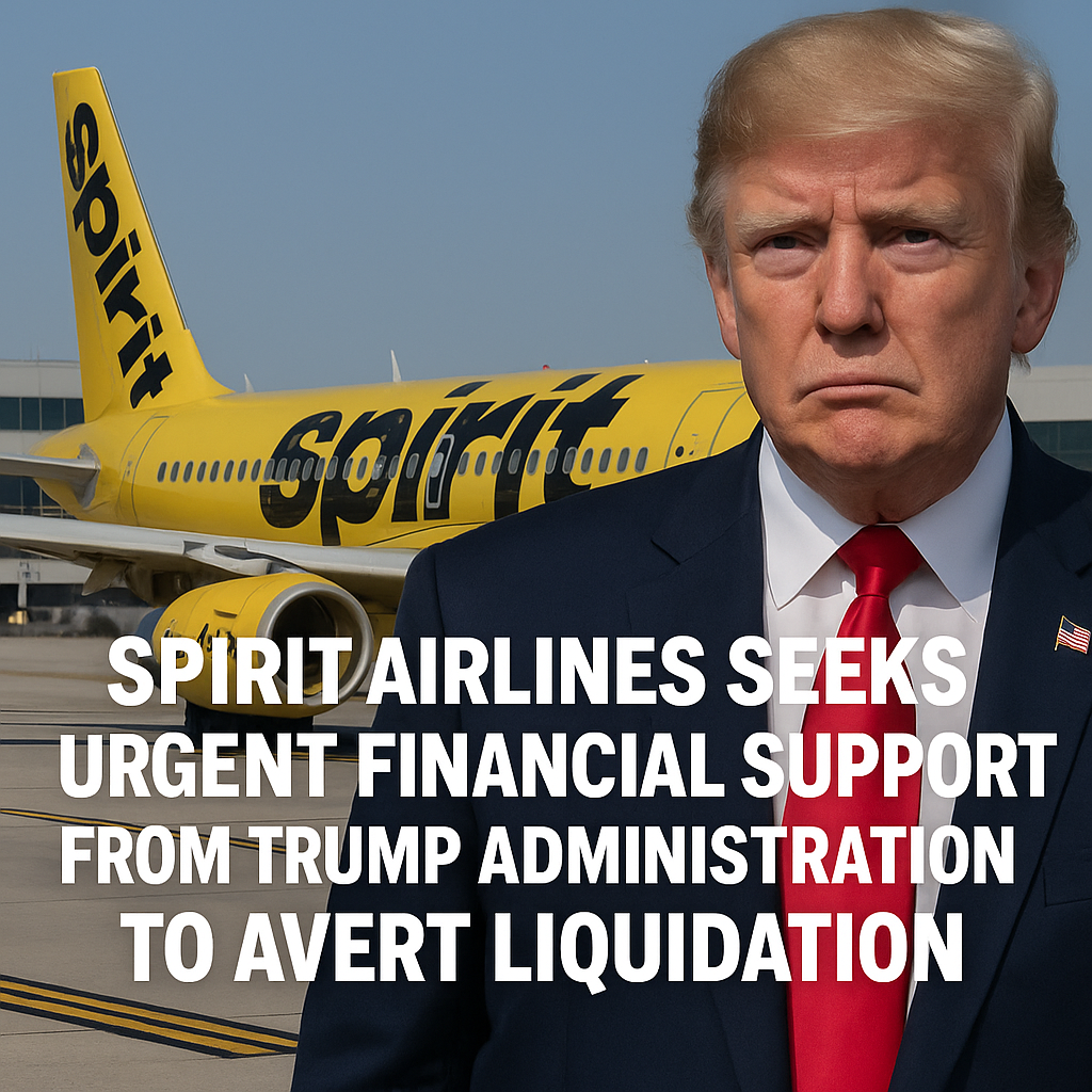 Spirit Airlines Seeks Urgent Financial Support from Trump Administration to Avert Liquidation