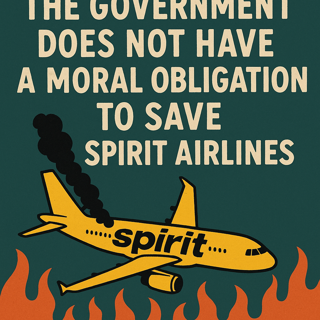 The Government Does Not Have a Moral Obligation to Save Spirit Airlines