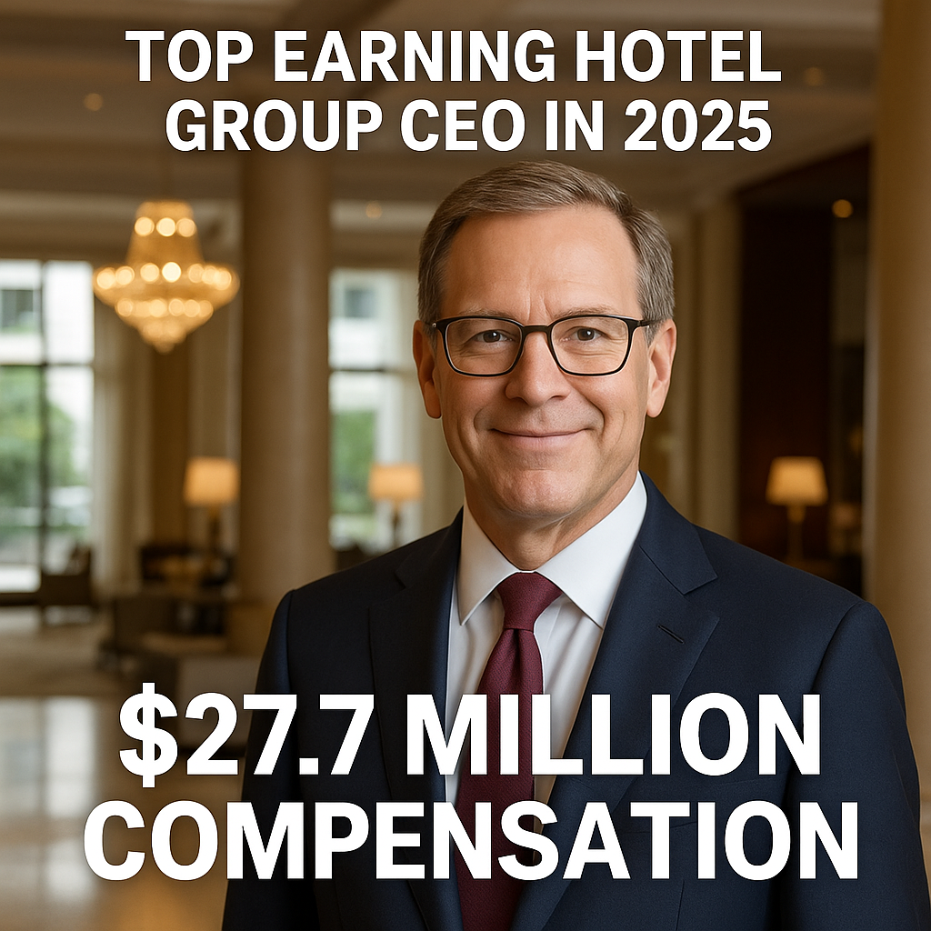 Top Earning Hotel Group CEO in 2025: $27.7 Million Compensation