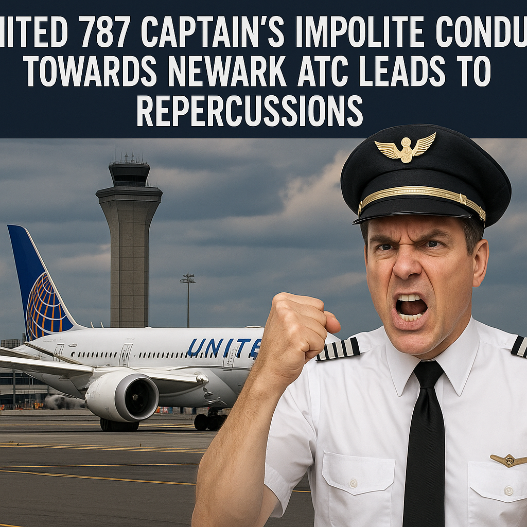 United 787 Captain’s Impolite Conduct Towards Newark ATC Leads to Repercussions