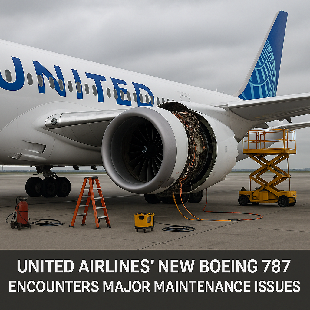 United Airlines’ New Boeing 787 Encounters Major Maintenance Issues