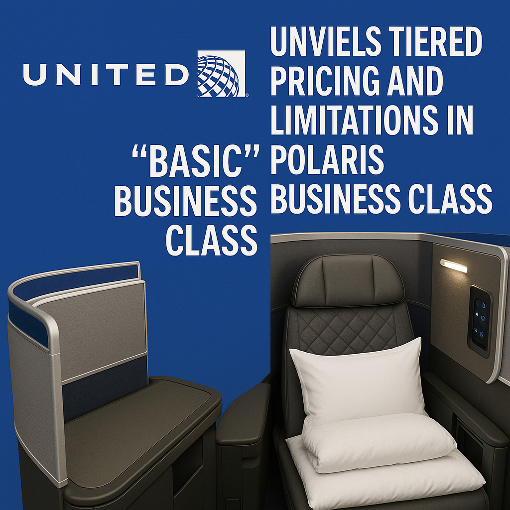 United Unveils Tiered Pricing and Limitations in “Basic” Polaris Business Class