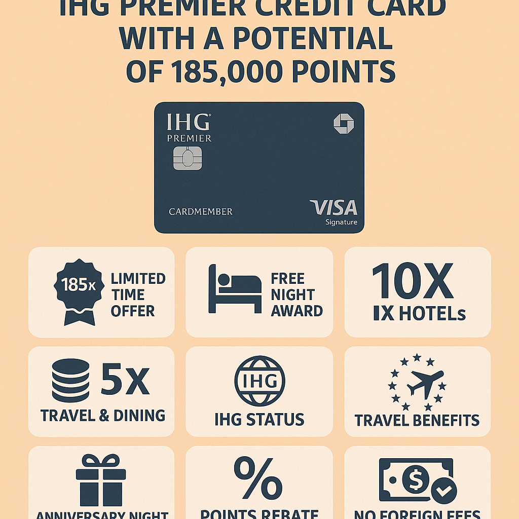 9 Advantages of Enrolling for the IHG Premier Credit Card with a Potential of 185,000 Points