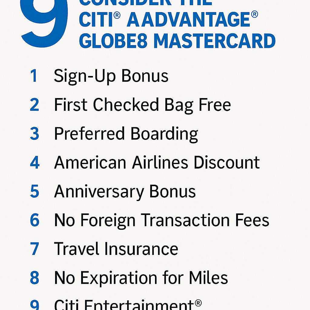 9 Motives to Consider the Citi AAdvantage Globe Mastercard