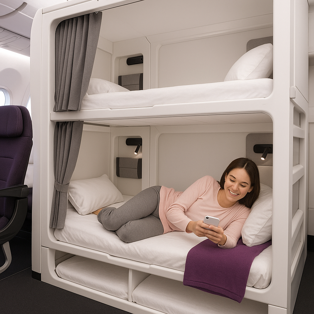Air New Zealand Unveils $495 Economy Bunk Beds on 787 Planes
