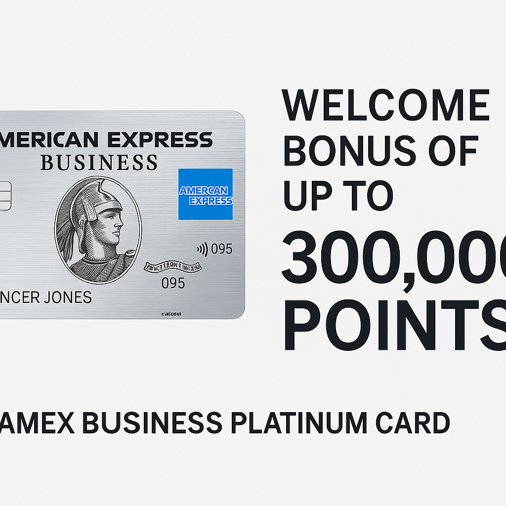 Amex Business Platinum Card Provides a Welcome Bonus of Up to 300,000 Points