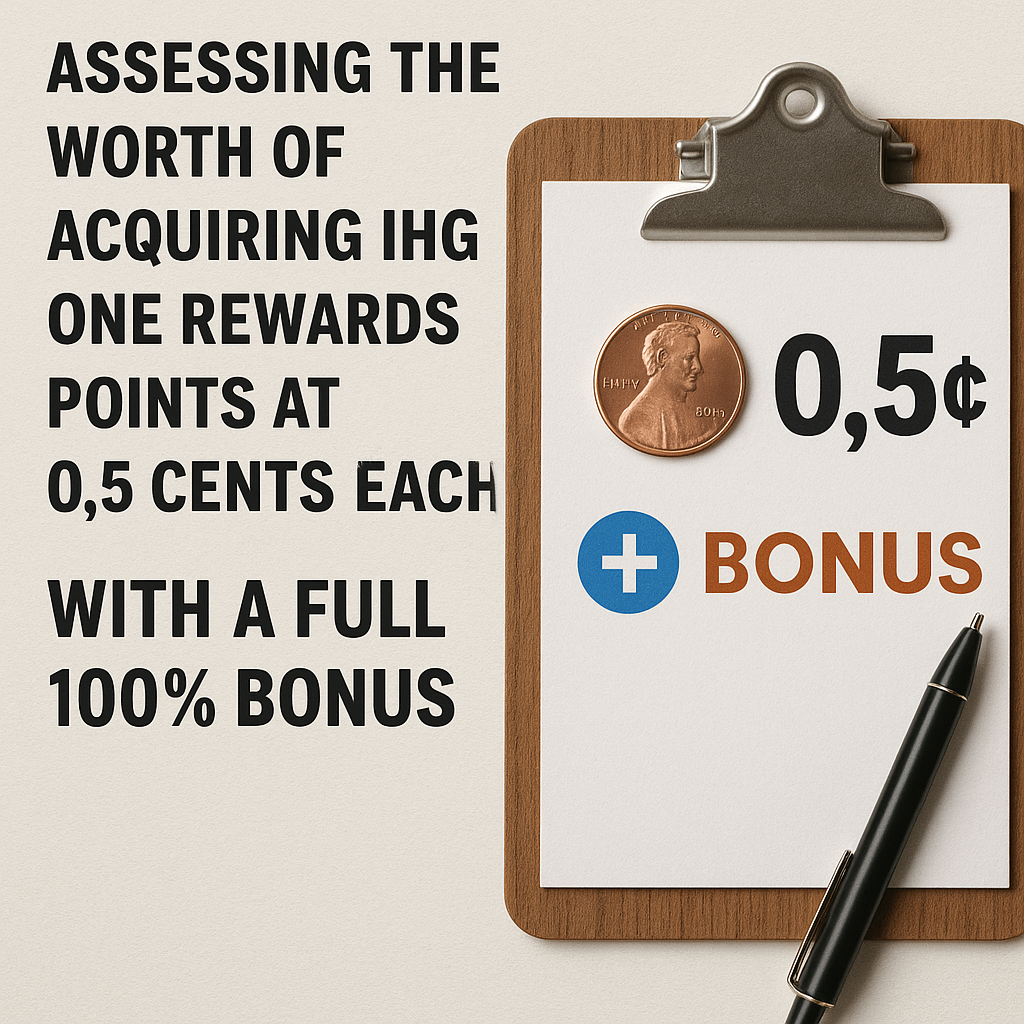 Assessing the Worth of Acquiring IHG One Rewards Points at 0.5 Cents Each with a Full 100% Bonus