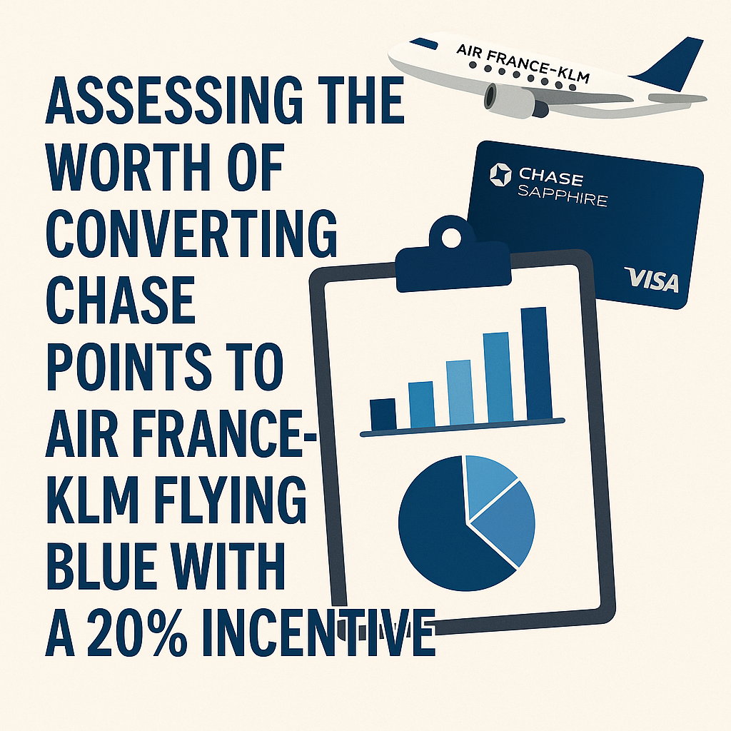 Assessing the Worth of Converting Chase Points to Air France-KLM Flying Blue with a 20% Incentive