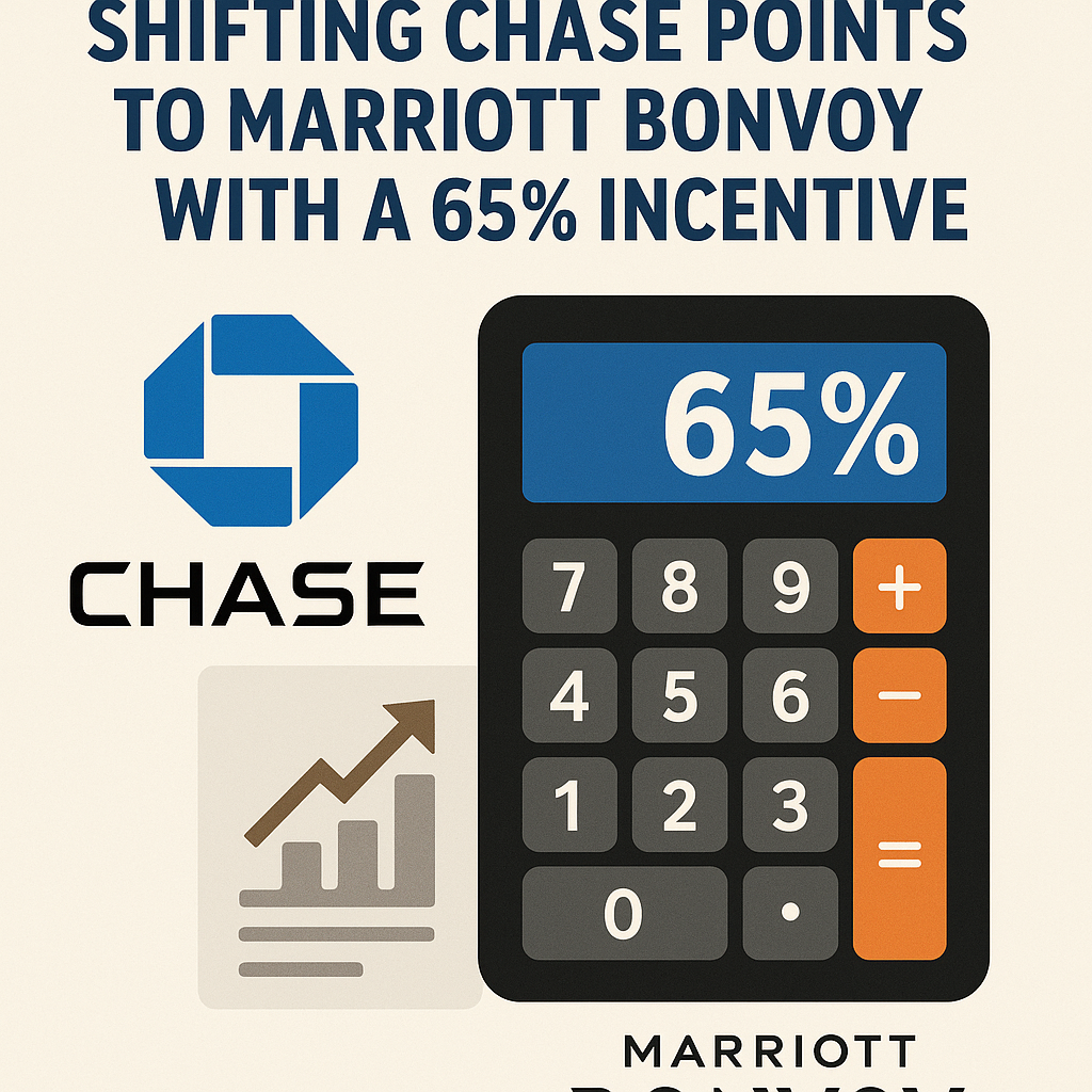 Assessing the Worth of Shifting Chase Points to Marriott Bonvoy with a 65% Incentive