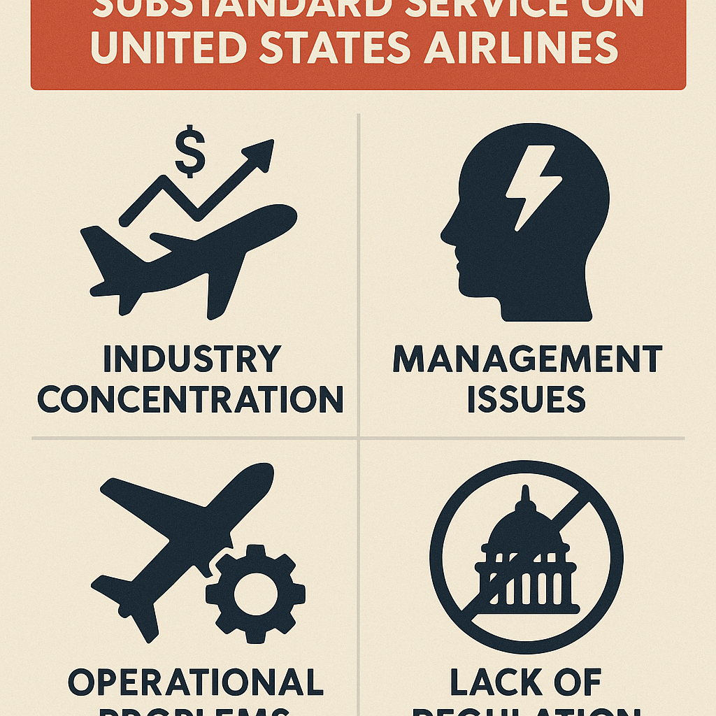 Causes of Unreliable and Frequently Substandard Service on United States Airlines