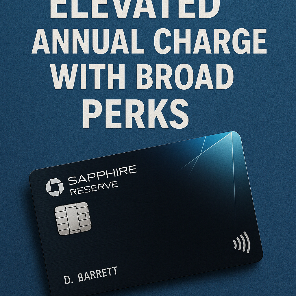 Chase Sapphire Reserve Card: Elevated Annual Charge with Broad Perks