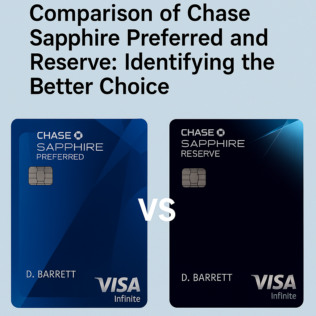 Comparison of Chase Sapphire Preferred and Reserve: Identifying the Better Choice