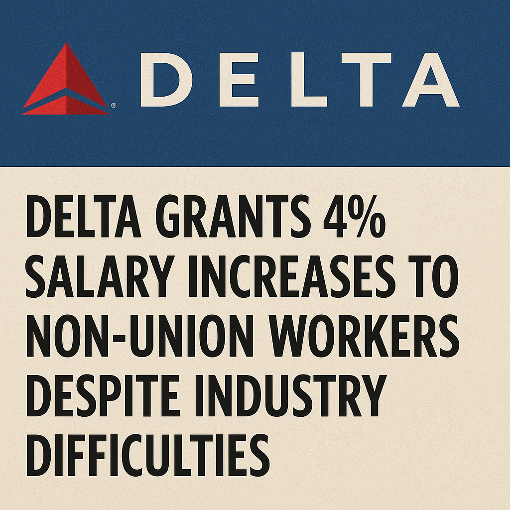 Delta Grants 4% Salary Increases to Non-Union Workers Despite Industry Difficulties