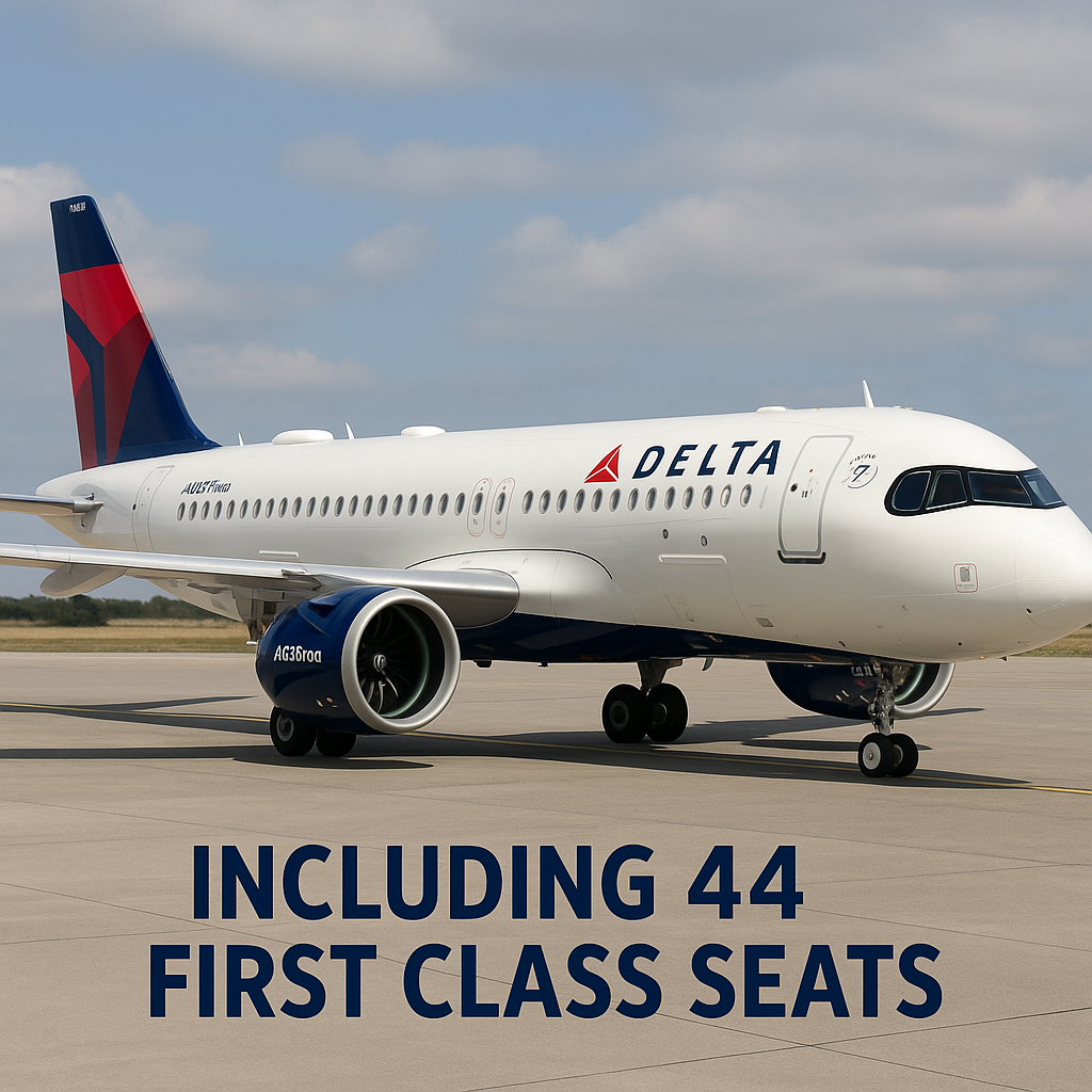 Delta to Begin Operating Flights with New Airbus A321neos Including 44 First Class Seats