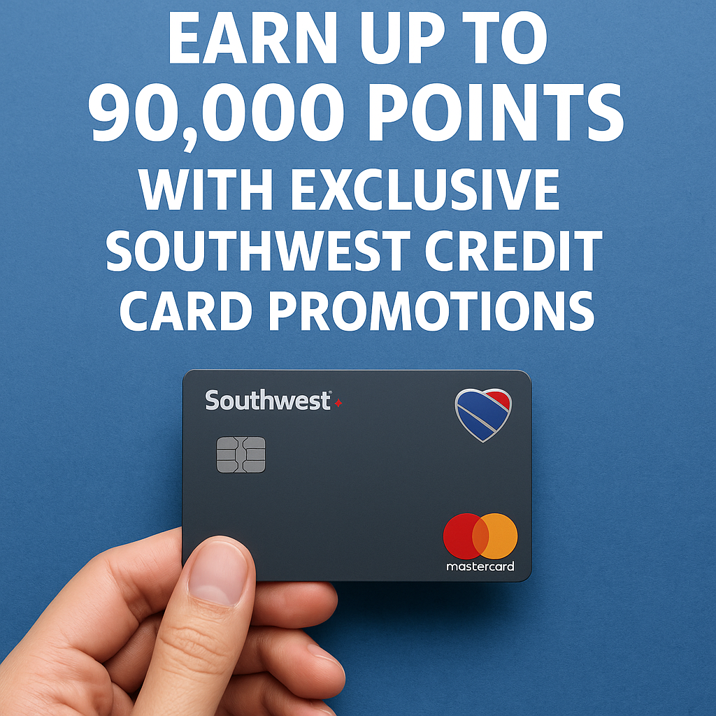 Earn Up to 90,000 Points with Exclusive Southwest Credit Card Promotions