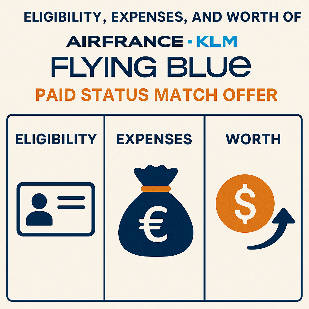 Eligibility, Expenses, and Worth of Air France-KLM Flying Blue Paid Status Match Offer