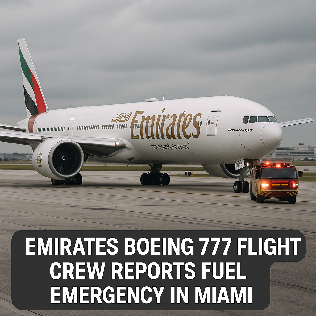 Emirates Boeing 777 Flight Crew Reports Fuel Emergency in Miami