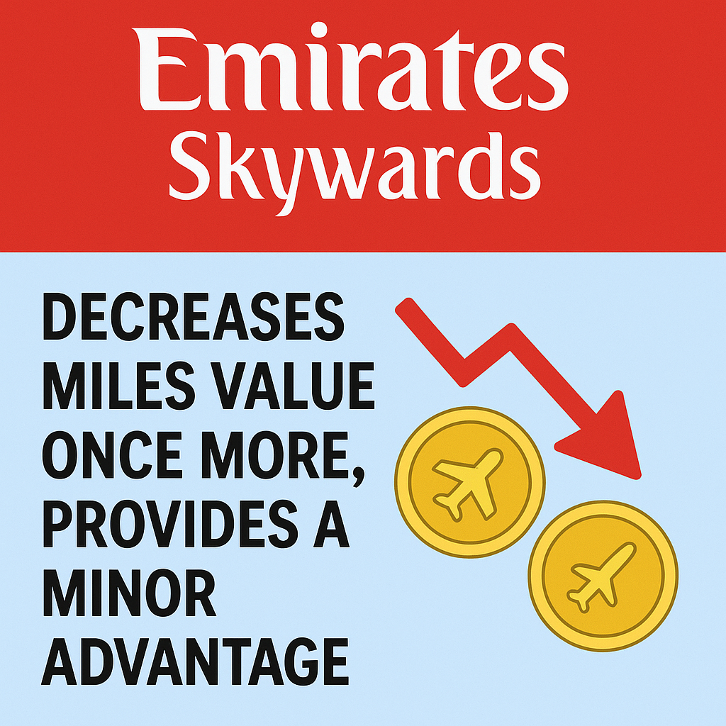 Emirates Skywards Decreases Miles Value Once More, Provides a Minor Advantage