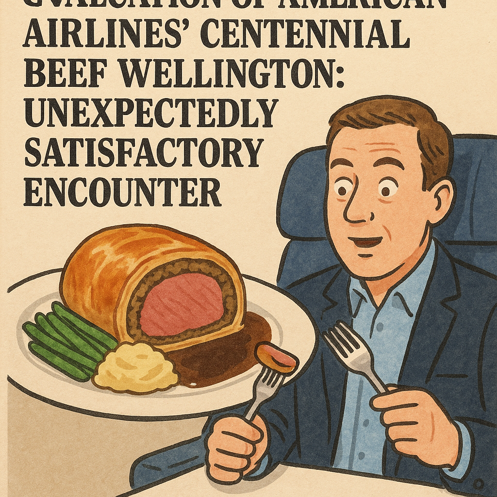 Evaluation of American Airlines’ Centennial Beef Wellington: Unexpectedly Satisfactory Encounter