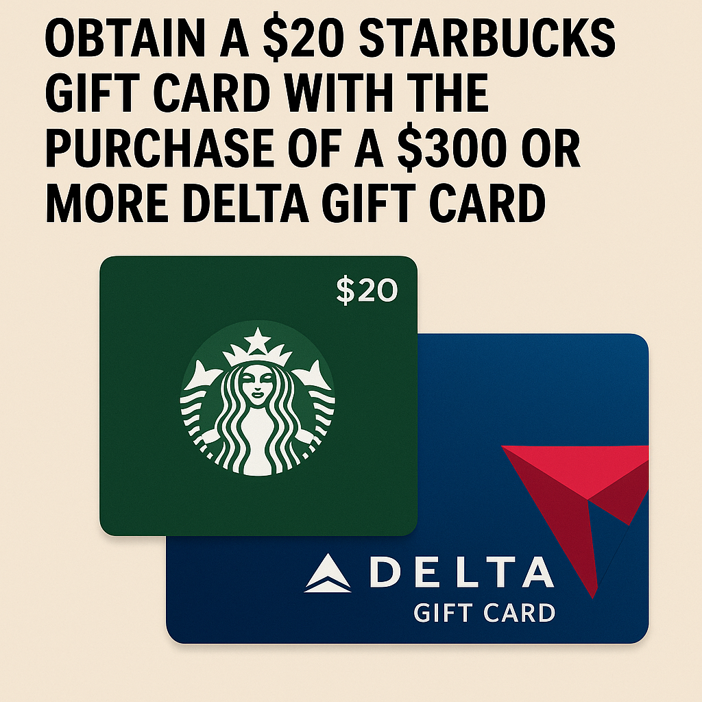 Evaluation of the Promotion: Obtain a $20 Starbucks Gift Card with the Purchase of a $300 or More Delta Gift Card
