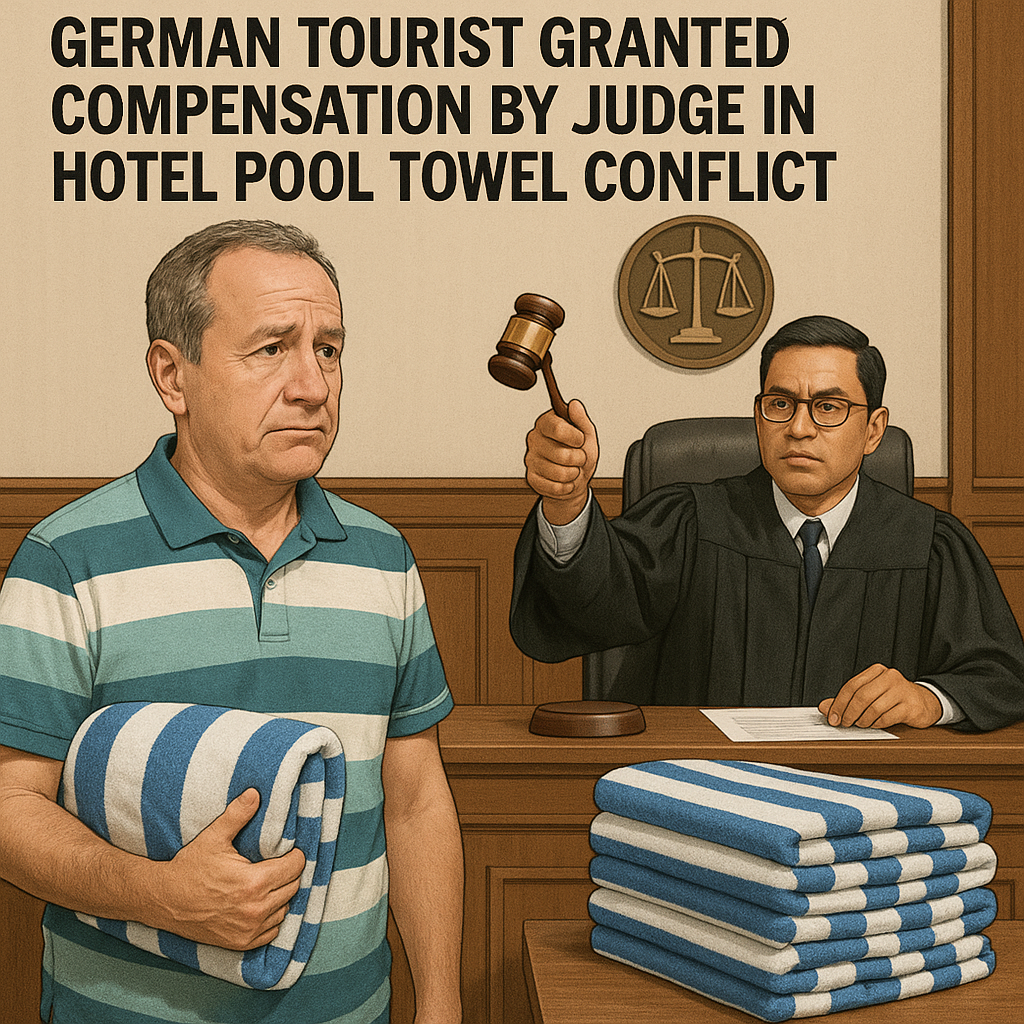 German Tourist Granted Compensation by Judge in Hotel Pool Towel Conflict